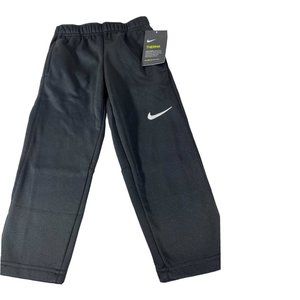 NWT Nike boys Dri-Fit athletic pants size 4 Black/White